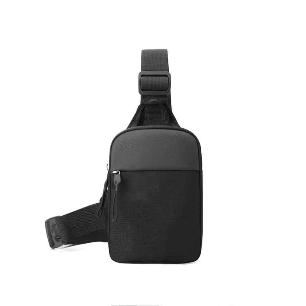 Men'S Chest Bag Fashion Small Canvas Shoulder Crossbody Bags for Man Mini Cloth Sling Sport Cross Phone Male Handbag
