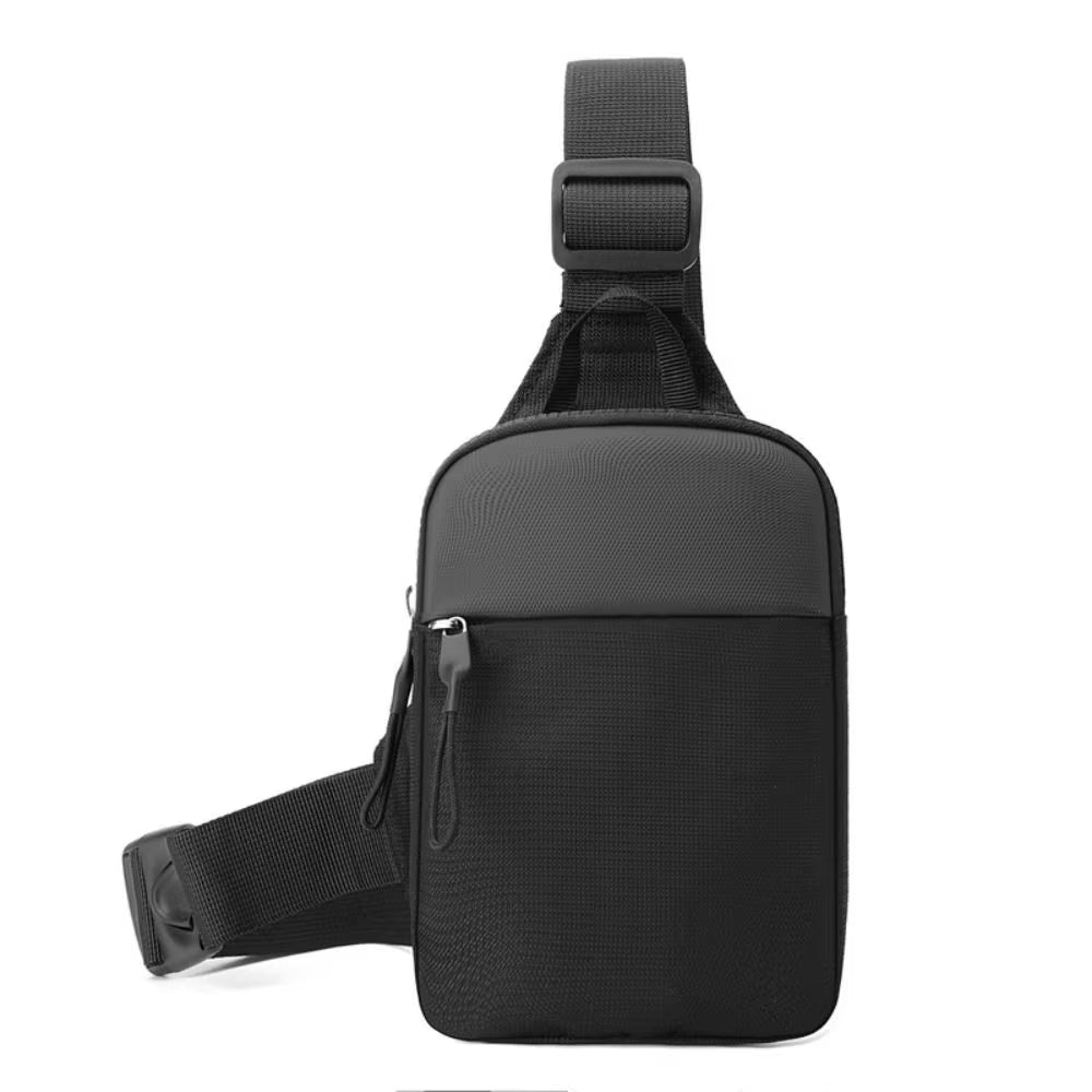 Men'S Chest Bag Fashion Small Canvas Shoulder Crossbody Bags for Man Mini Cloth Sling Sport Cross Phone Male Handbag