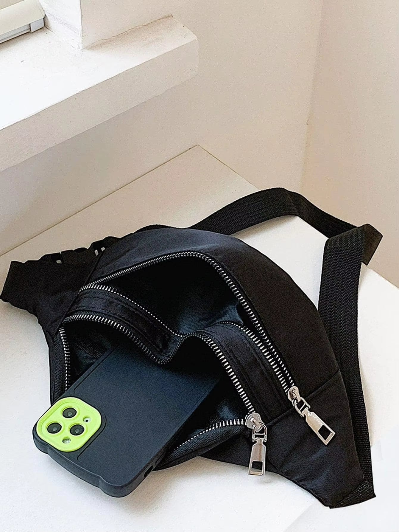 Waist Bag Men'S Chest Bag Shoulder Bag Crossbody Bag Waist Mobile Phone Bag Sports Outdoor Travel Bag Waist Bag Men'S Chest Bag Bag Bag Ins Shoulder Bag Crossbody Bag Female Student K-Style Versatile Foreign Style Super Hot Bag Trendy Outdoor Sports Fashion Mobile Phone Bag
